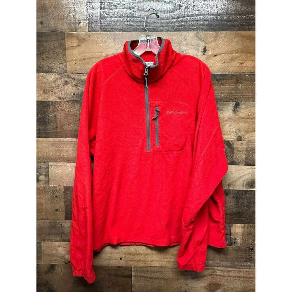 Columbia Men's 1/2 Zip Fleece Jacket Size X-Large